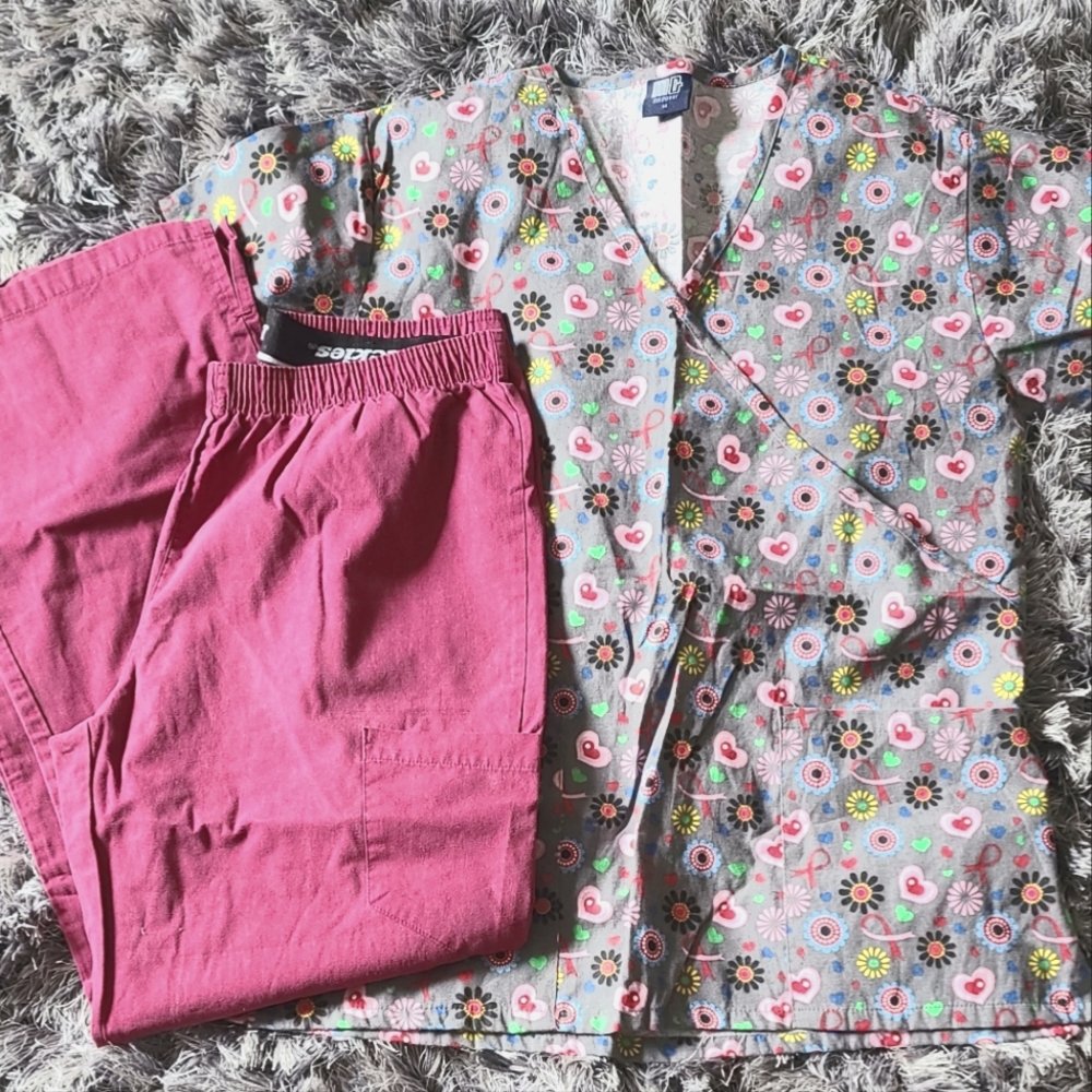 Stylish Floral Scrubs